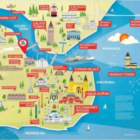 アパート Balat Luxury House With Sea View イスタンブール